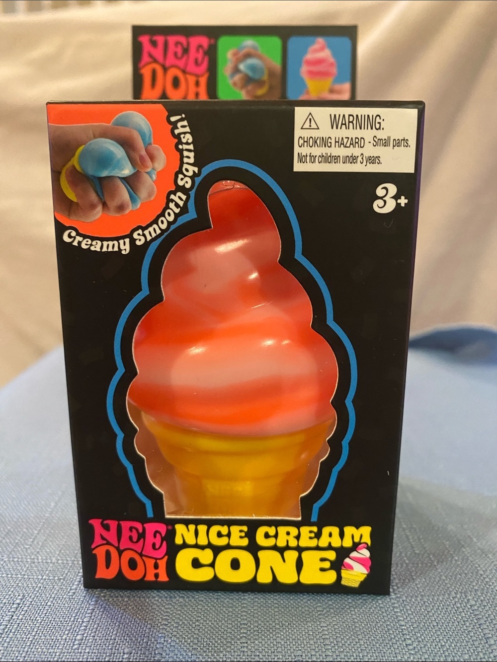 ORANGE-NIB Viral Squishy Squish Needoh Nice Ice Cream Cone - 100% AUTHENTIC